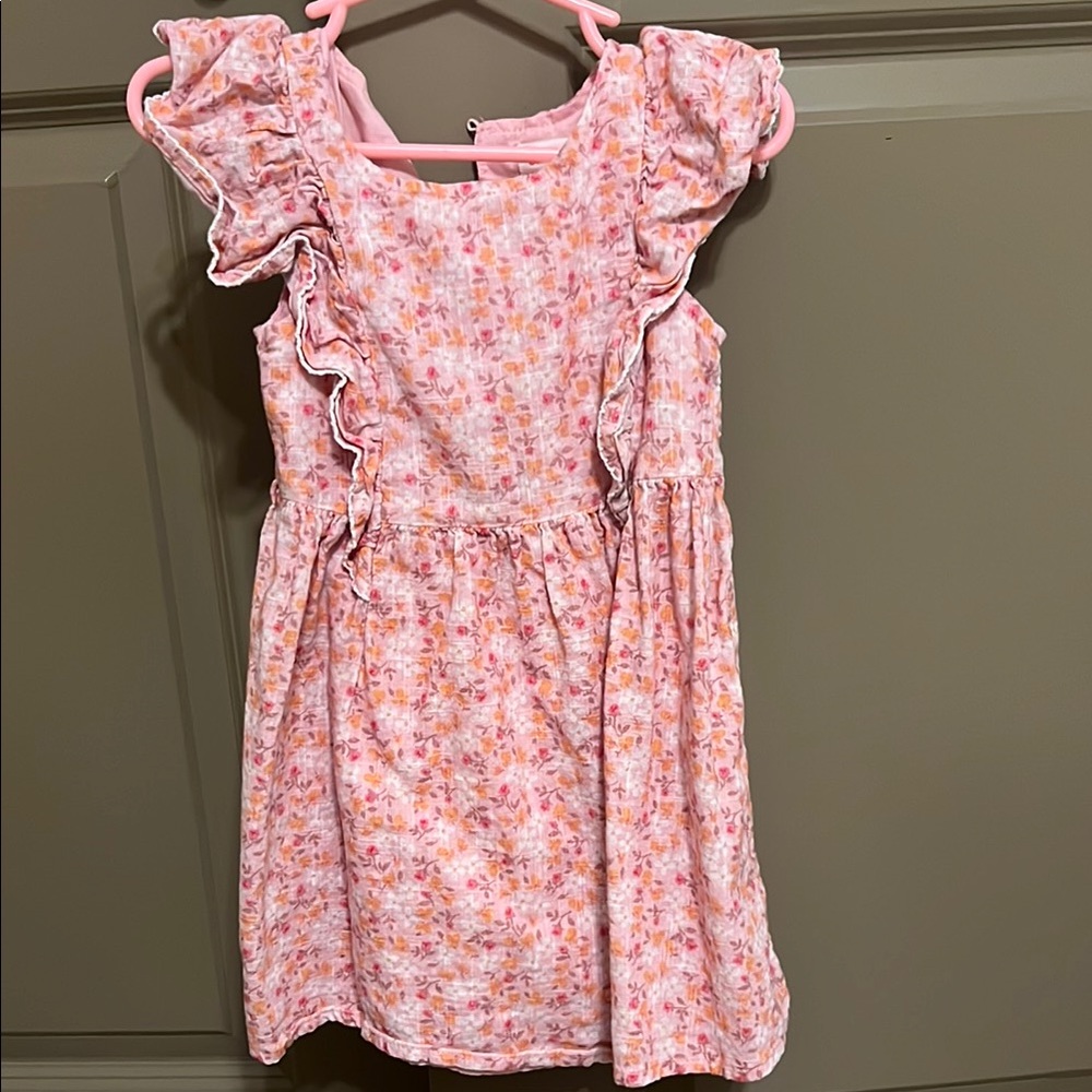 Floral Pink Kids Dress